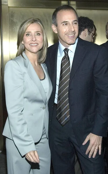 Meredith Vieira Matt Lauer Érkezések Nbc Network 2006 2007 Primetime — Stock Fotó