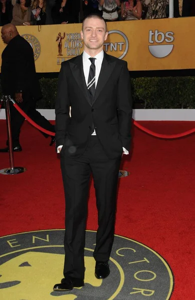 Justin Timberlake Érkezések Éves Képernyő Actors Guild Sag Awards Érkezők — Stock Fotó