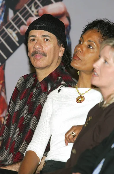 Carlos Santana Esposa Deborah Santana Desfile Moda Carlos Santana Shoe — Foto de Stock