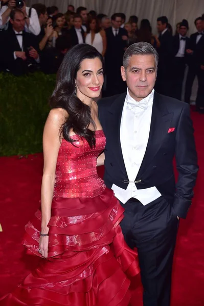 Amal Clooney George Clooney Arrivals China Looking Glass Opening Night — Stock Photo, Image