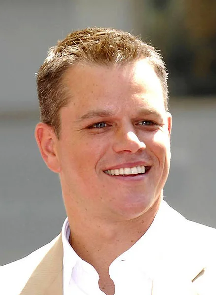 Matt Damon Induction Ceremony Star Hollywood Walk Fame Matt Damon — Stock Photo, Image