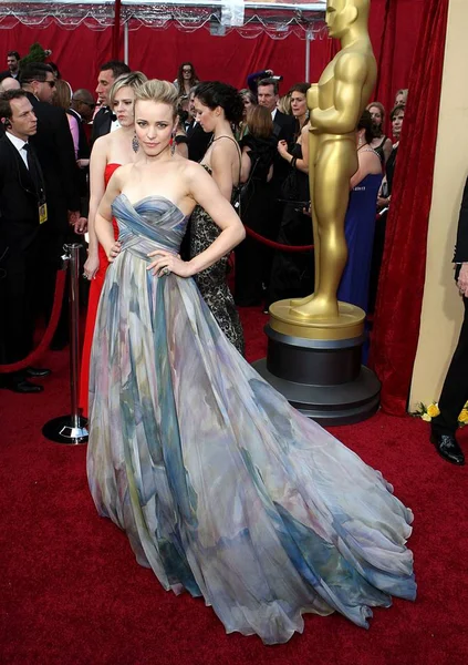 Rachel Mcadams Wearing Elie Saab Couture Gown Arrivals Annual Academy — стоковое фото