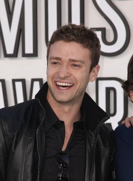 Justin Timberlake Için Gelenler 2010 Mtv Video Müzik Ödülleri Vma — Stok fotoğraf