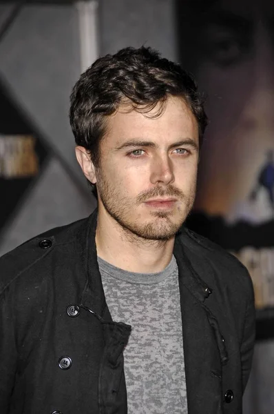 Casey Affleck Érkezések Nem Ország Öregek Premiere Capitan Theater Los — Stock Fotó