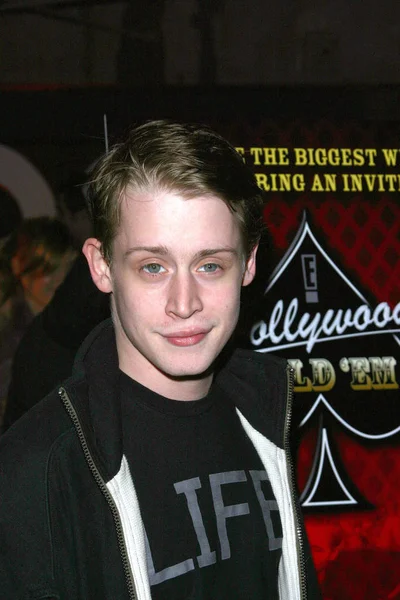 Macaulay Culkin Las Llegadas Para Hollywood Hold Celebrity Poker Event — Foto de Stock