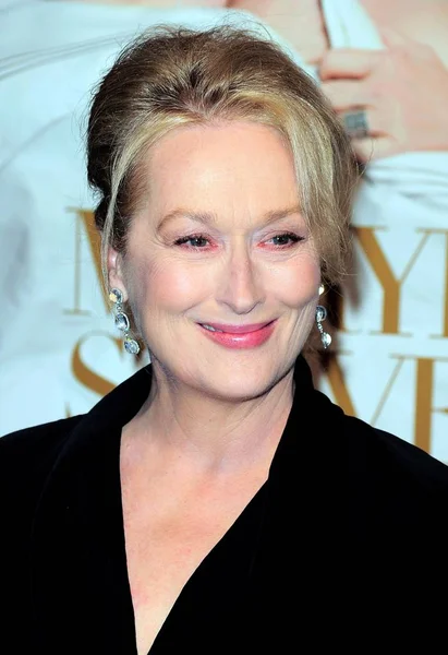 Meryl Streep Arrivals Complicated Premiere Paris Theatre New York December — Stock Photo, Image