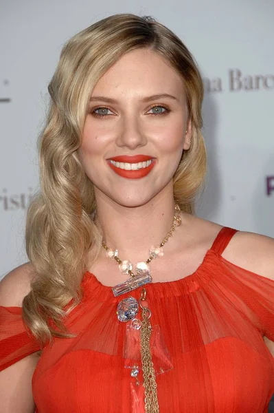 Scarlett Johansson Con Collar Sonia Boyajian Las Llegadas Para Estreno — Foto de Stock