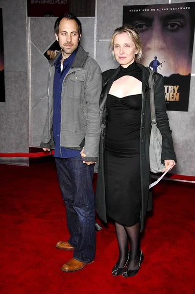 Marc Julie Delpy Arrivals Country Old Men Premiere Capitan Theater — Stock Photo, Image