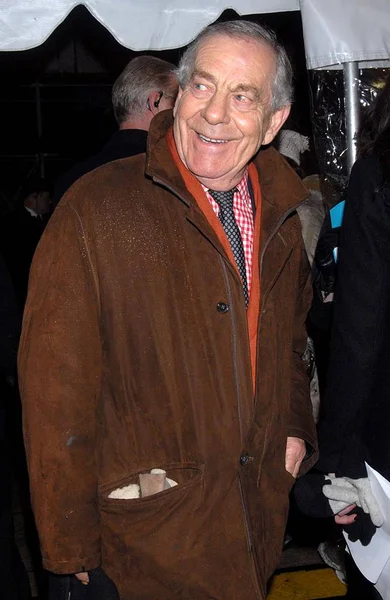 Morley Safer Arrivals Breaking Entering Premiere Part Paris Theatre New — Stock Photo, Image