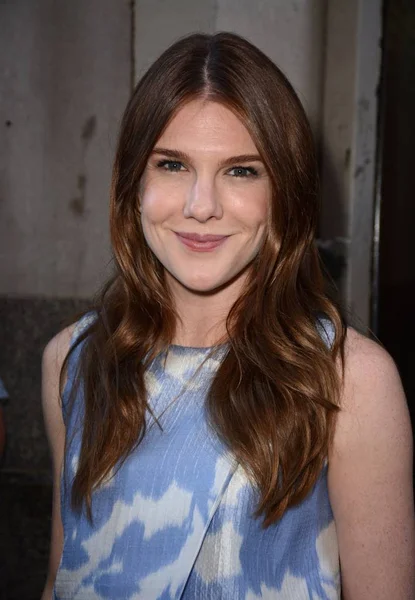 Lily Rabe Aol Build Para Fora Sobre Para Celebrity Candids — Fotografia de Stock