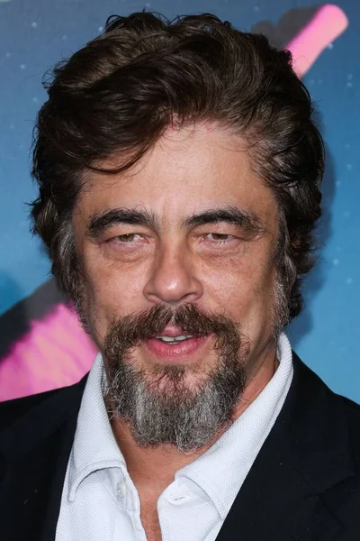 Benicio Del Toro Érkezések Inherens Vice Premiere Tcl Kínai Színházak — Stock Fotó