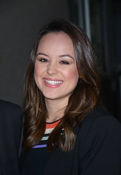 Hayley Orrantia Out Celebrity Candids Thu New York February 2016 — стоковое фото