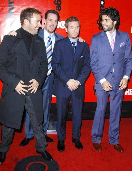 Jeremy Piven Kevin Dillon Kevin Connolly Adrian Grenier Arrivals Entourage — Stock Photo, Image