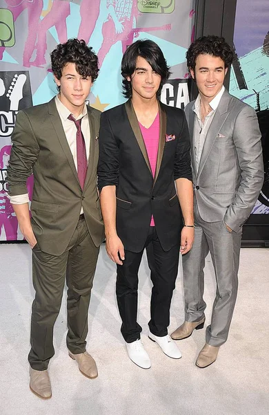 Nick Jonas Joe Jonas Kevin Jona — Foto Stock