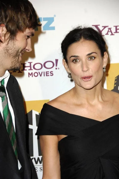 Ashton Kutcher Demi Moore Arrivals Hollywood Film Festival 10Th Annual — Stock Photo, Image