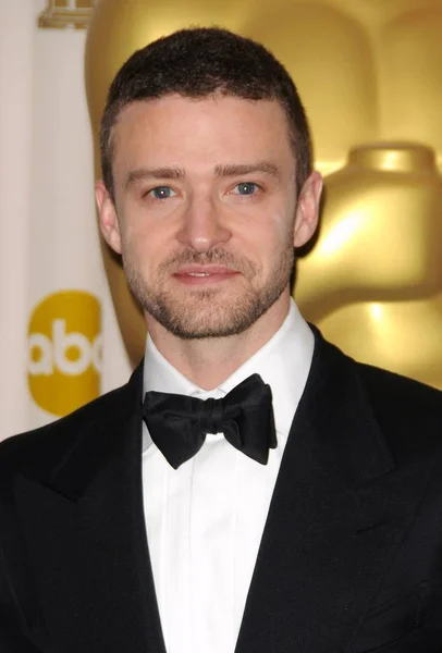 Justin Timberlake Sala Prensa Para Los Oscar Los Premios Óscar —  Fotos de Stock