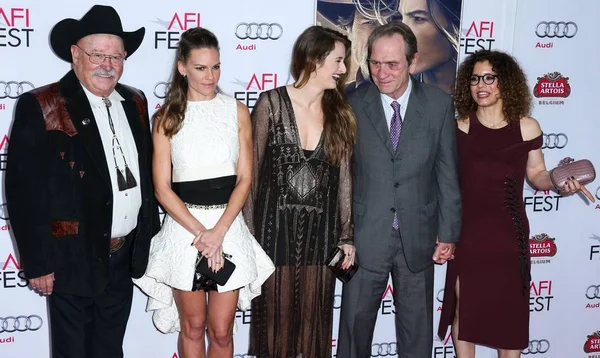 Barry Corbin Hilary Swank Grace Gummer Tommy Lee Jones Dawn — Foto Stock