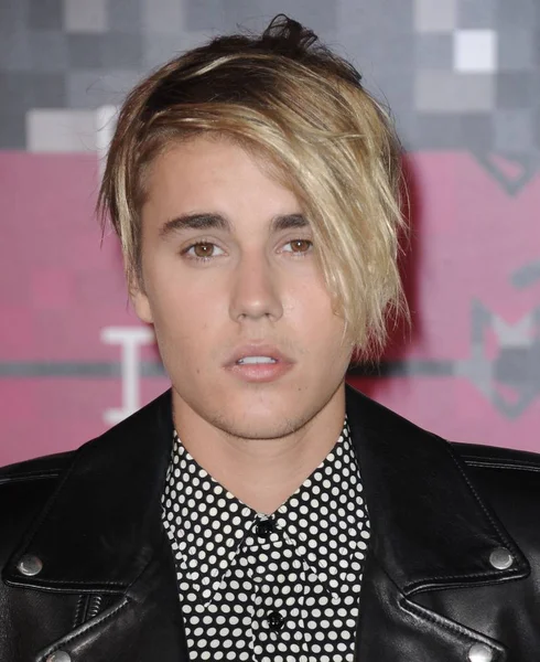 Justin Bieber Przy Przyjazdów Mtv Video Music Awards Vma 2015 — Zdjęcie stockowe