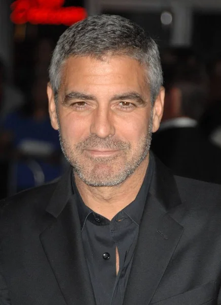 George Clooney Arrivals Air Premiere Mann Village Theatre Westwood Los — Stock Photo, Image