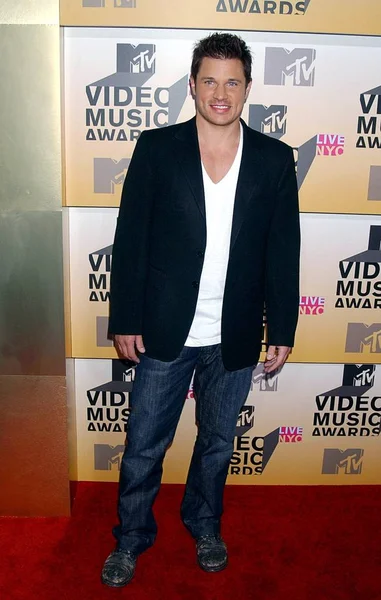 Nick Lachey Arrivals Mtv Video Music Awards Vma 2006 Arrivals Лицензионные Стоковые Фото