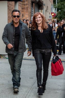 Bruce Springsteen, Patti Scialfa out and about for Final Edition of THE DAILY SHOW, , New York, NY August 6, 2015. Photo By: Steven Ferdman/Everett Collection