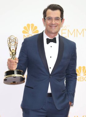 Ty Burrell, Outstanding Supporting Actor in a Comedy Series Winner for ''Modern Family'' in the press room for The 66th Primetime Emmy Awards 2014 EMMYS - Press Room, Nokia Theatre L.A. LIVE, Los Angeles, CA August 25, 2014. Photo By: James Atoa/Ever