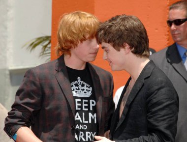 Rupert Grint, Daniel Radcliffe Harry Potter ayak-baskı ve Wand-baskı töreni için indüksiyon töreni, Grauman ' 's Çin Tiyatrosu, Los Angeles, CA, Temmuz 09, 2007. Fotoğraf: Dee Cercone/Everett Collection
