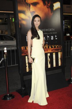 Tang Wei (Vionnet elbise giyiyor) Blackhat Premiere için gelenler, Tcl Çince 6 Tiyatrolar (eski Grauman's), Los Angeles, Ca Ocak 8, 2015. Fotoğraf: Elizabeth Goodenough / Everett Koleksiyonu