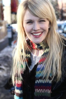 Kathryn Morris dışarı ve hakkında 2007 Sundance Film Festivali candids için-Fri Jan 19, 2007, köy Lift at, Park City, UT, Ocak 19, 2007. Fotoğraf: James Atoa/Everett Collection