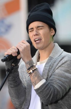 Justin Bieber Justin Bieber ile Nbc Today Show Konseri için sahnede, Rockefeller Plaza, New York, Ny Kasım 18, 2015. Fotoğraf: Kristin Callahan / Everett Koleksiyonu