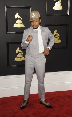 Chance The Rapper at arrivals for 59th Annual GRAMMY Awards 2017 - Arrivals, STAPLES Center, Los Angeles, CA February 12, 2017. Photo By: Charlie Williams/Everett Collection