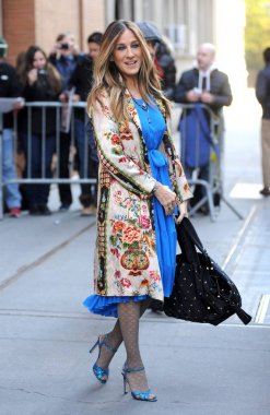 Sarah Jessica Parker dışarı ve hakkında Celebrity candids için-Mon, New York, NY 28 Kasım 2016. Fotoğraf: Kristin Callahan/Everett Collection
