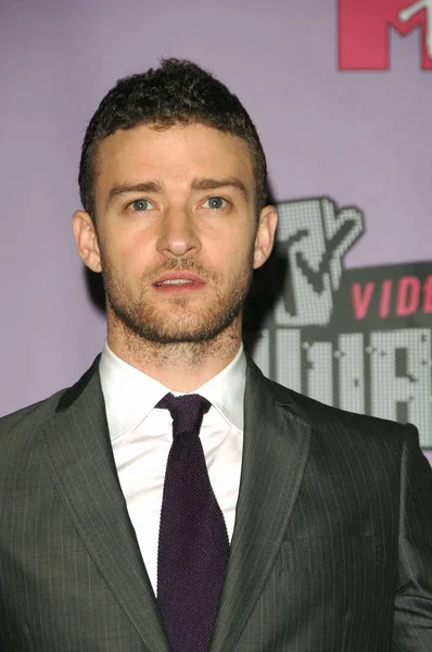 Justin Timberlake Perszaal Voor Mtv 2007 Vmas Video Music Awards — Stockfoto