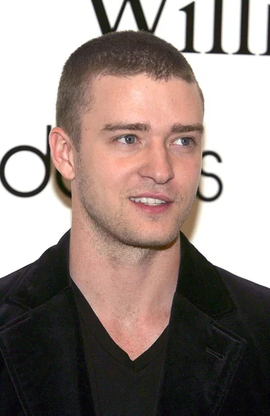 Justin Timberlake Bij Opslag Verschijning Voor Lancering Van Kledinglijn Van — Stockfoto