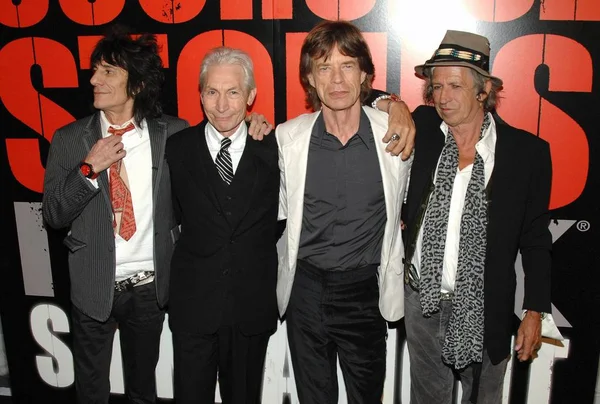 Ronnie Wood Charlie Watts Mick Jagger Keith Richards Arrivals Shine — Stock Photo, Image
