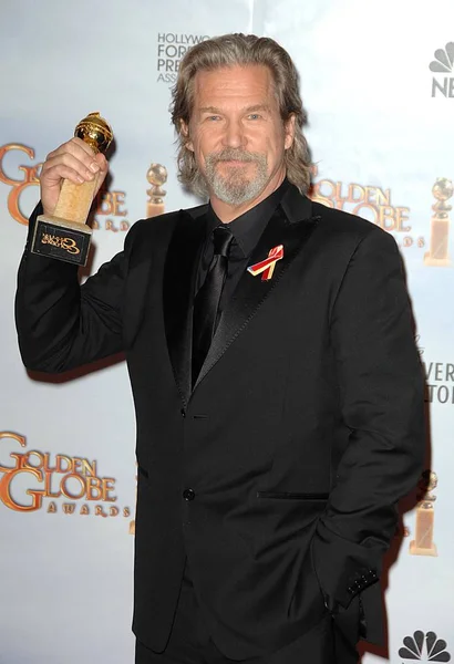 Jeff Bridges Press Room 67Th Annual Golden Globes Awards Press — Stock Photo, Image