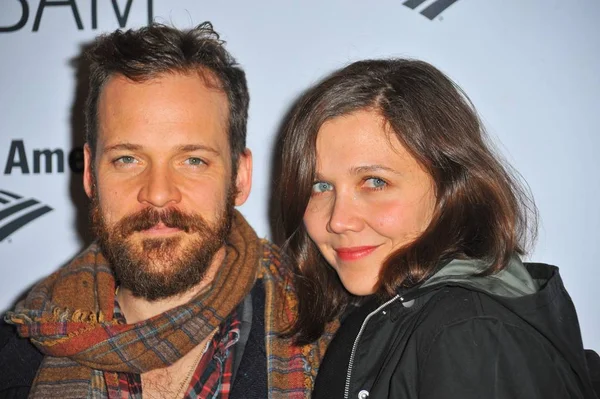 Peter Sarsgaard Maggie Gyllenhaal Atendimento Para Brooklyn Academy Music Bam — Fotografia de Stock