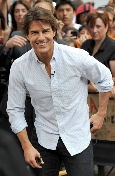 Tom Cruise Talk Show Appearance Good Morning America Gma Celebrity — Stock Photo, Image