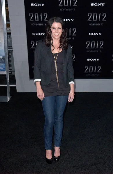 格雷厄姆 Lauren Graham 出席2012年首映 2009年11月3日在洛杉矶雷加尔电影院现场直播 照片来自Tony Gonzalez Everett Collection — 图库照片