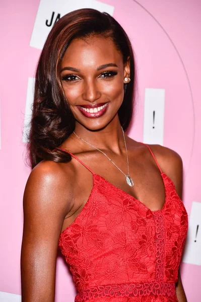 Jasmine Tookes Store Appearance Victoria Secret Angels Reveal Very Sexy — Stock Photo, Image