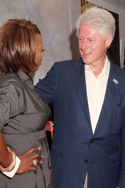 Star Jones Bill Clinton Presenza Hillary Clinton Raccolta Fondi Del — Foto Stock