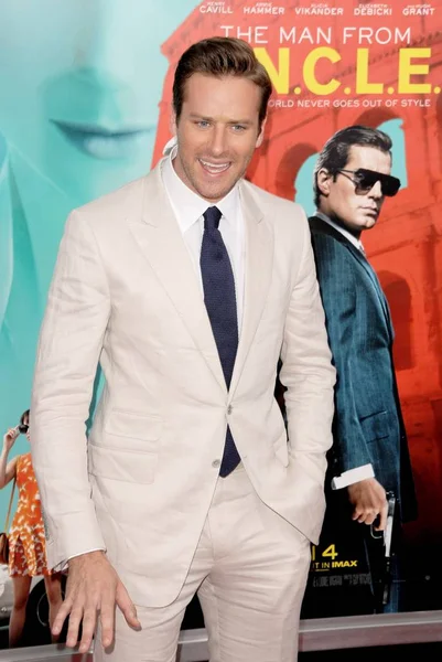 Armie Hammer Arrivals Man Premiere Aka Man Uncle Ziegfeld Theatre — Stock Photo, Image