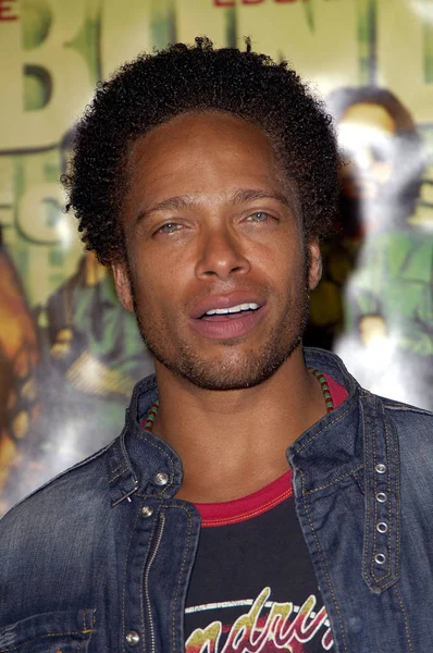 Gary Dourdan Pada Saat Kedatangan Domino Premiere Graumans Chinese Theatre — Stok Foto