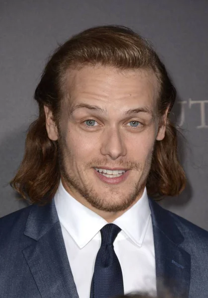 Sam Heughan Bij Aankomsten Voor Outlander Mid Season Première Ziegfeld — Stockfoto