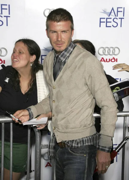 David Beckham Saat Kedatangan Lions Lambs Premiere Opening Night Afi — Stok Foto