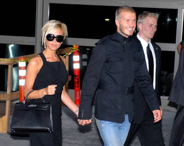 Victoria Beckham Carrying Hermes Kelly Bag David Beckham Out Lax — Stock Photo, Image