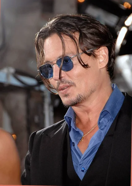 Johnny Depp Chegadas Para Premiere Public Enemies 2009 Los Angeles — Fotografia de Stock