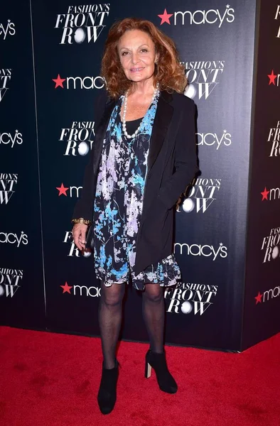 Diane Von Furstenberg Atendimento Para Macy Presents Fashion Front Row — Fotografia de Stock