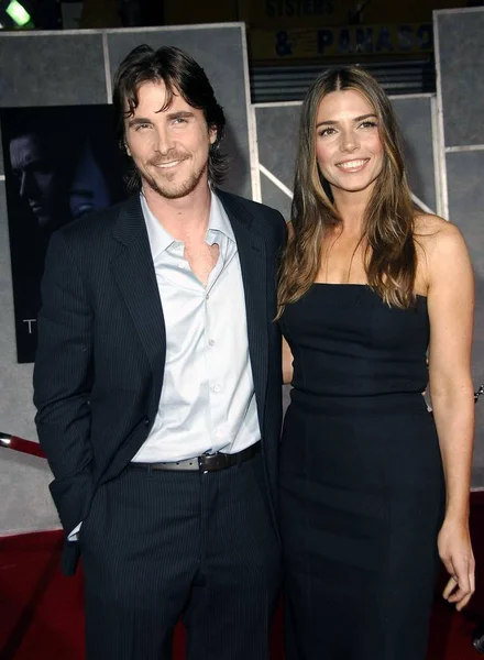 Christian Bale Sibi Blazic Arrivals Touchstone Pictures Estreno Prestige Capitan — Foto de Stock