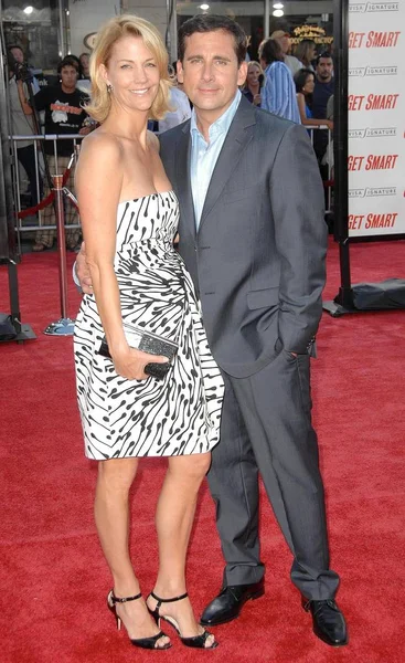 Steve Carell, Nancy Walls at arrivals for Premiere of GET SMART, Mann''s Village Theatre in Westwood, Los Angeles, CA, June 16, 2008. Photo by: Dee Cercone/Everett Collection